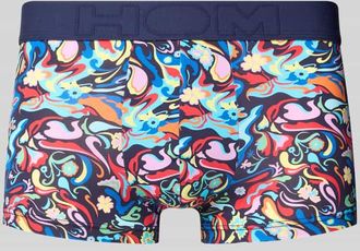 HOM Trunks mit Logo-Stitching Modell Psychedelic in Black, Größe XXL