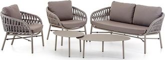 LLR Collection 4-teiliges Outdoor Design Lounge-Set Tahiti - Taupe