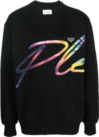 Philipp Plein Signature logo-print sweatshirt - unisex - Cotton - XXXL - Black