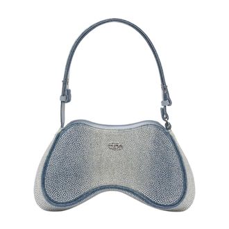 Diesel Tassen, Dames, Blauw, ONE Size, Katoen, Play Play Schoudertas