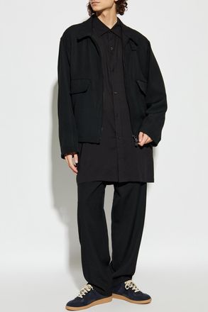 Yohji Yamamoto Wool Jacket, Mens, Black