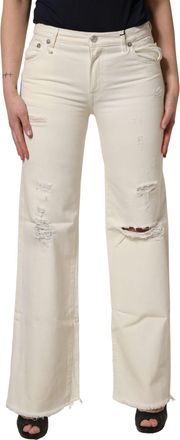 R13 Mid Waisted Bootcut Tatte blue Trouser Womens Jeans (Pre-Owned)