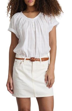 Alex Mill Andie Cotton Miniskirt in White at Nordstrom Rack, Size 27