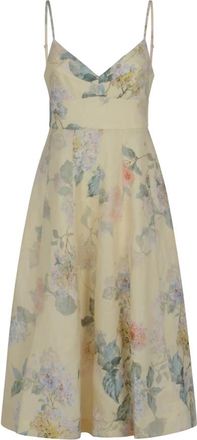 Zimmermann Midi Dresses, female, Multicolor, Size: XS Picnic Illuminate Dress