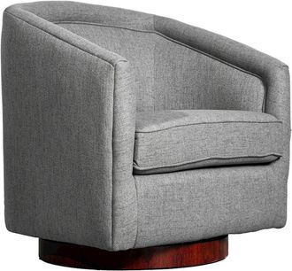 Flash Furniture Commercial Grade Barrel Accent Chair, Gray