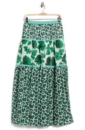 Diane Von F&uuml;rstenberg Shiloh Maxi Skirt in Berries Indian Green Mix at Nordstrom Rack, Size Xx-Small