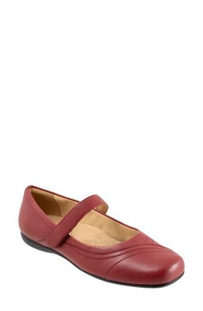 Softwalk Sherese Mary Jane Flat in Dark Red at Nordstrom, Size 10.5