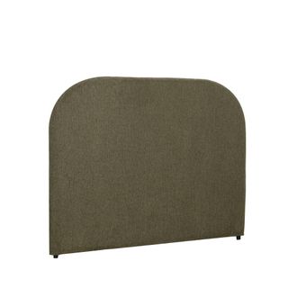 Klast Cabecero doble de tela verde oscuro 165 cm x 120 cm