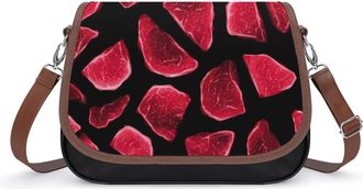 Generic Meat Slices Fashion Womens Crossbody Bags Novelty Handbag Shoulder Bag Purse