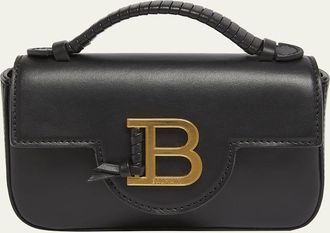 Balmain BBuzz 17 Mini Top-Handle Bag in Calfskin