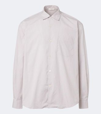 The Row Vanja striped cotton shirt
