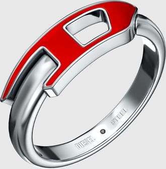 Diesel Stainless steel band ring - Rings - Unisex - Silver