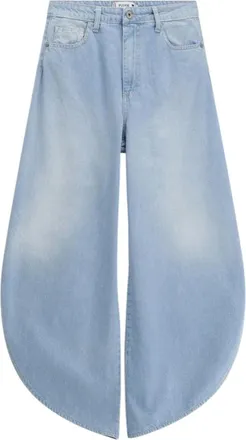Please Loose-fit Jeans, female, Blue, Size: 2XS Wide-leg Jeans