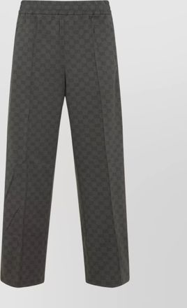 Gucci stretch waistband straight leg trousers