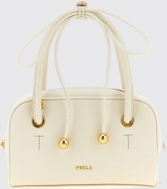 Furla Mini borsa a mano Poppy in pelle pieno fiore con doppio manico e tracolla