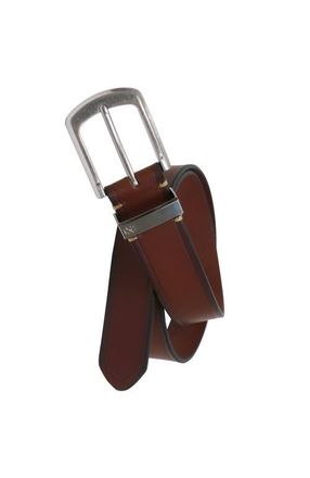Izod Mens Leather Jean Belt Metal Keeper in Cognac at Nordstrom, Size X-Large