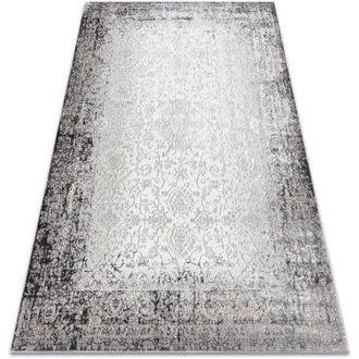 RugsX Rugsx - Bliss Z226az226 Alfombra Crema / Gris - Marco, Ornamento, Moderna, Estructural Grey 140x190 Cm