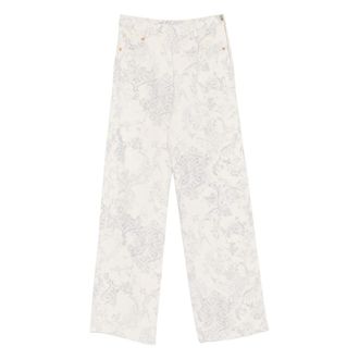 Forte_Forte Broeken, Dames, Veelkleurig, M, Denim, Broek 5 Zakken Hoge Taille Denim Nontiscordardime
