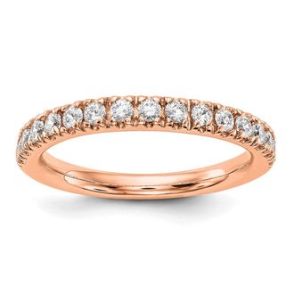Diamond2Deal 14k Gold Lab Grown Diamond Wedding Band Ring 1/2Ct Clarity- VS Color- D-E