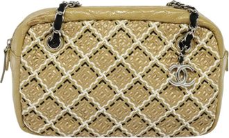 Chanel Camera Beige Leather Shoulder Bag (Pre-Owned)