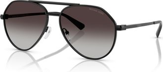 Michael Kors Brentwood Dark Grey Pilot Mens Sunglasses MK1168 10058G 58