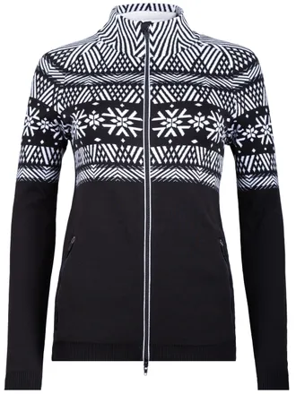 Newland Fitted Long-Sleeved Zip-Up Jacket With Geometric Pattern