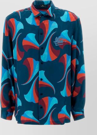 Etro floral print silk shirt