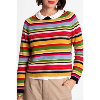Frances Valentine James Crewneck Stripe in Multi at Nordstrom, Size X-Small