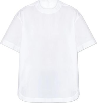 Theory Losvallende top - Dames - T-shirts - Wit - S - Katoen - Tops
