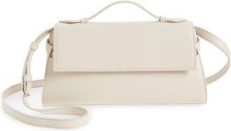 Proenza Schouler Tate Leather Clutch in Soft White at Nordstrom