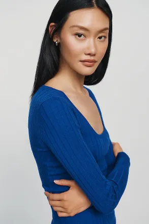 Maeve 100% Merino Wool Scoop Neck Sweater