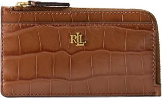 Ralph Lauren Portafoglio Continental in pelle - - Accessories - Donna - Marrone - ONE SIZE