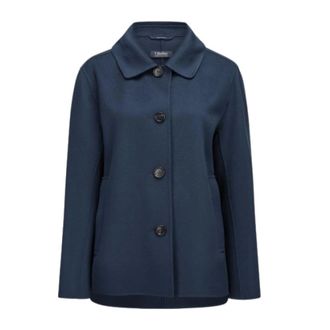 Max Mara Dames, Mantels, Blauw, Maat: M