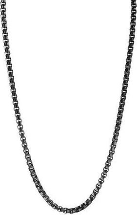 Ed Hardy Mens Box Chain Necklace in Black at Nordstrom Rack