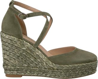 Alma En Pena Wedges, female, Green, 8 UK, Crystal heel sandal