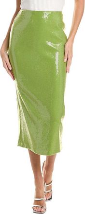 Oscar De La Renta Oscar De La Renta Sequin Jersey Silk-Blend Pencil Skirt