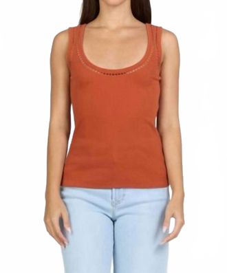 Dear John Denim Sloane Tank In Brick