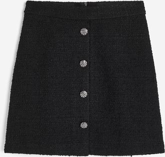 H&M Jupe in A-Linie - Schwarz