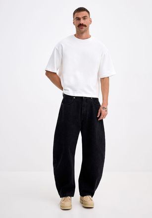 Le 31 Mens Muted-black jean Madrid fit - Barrel