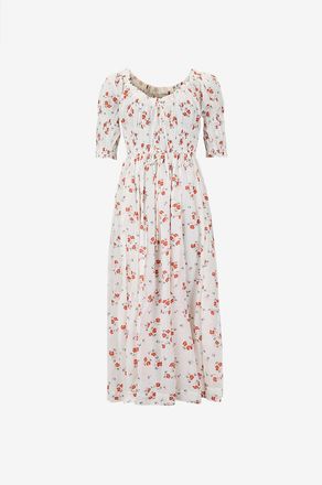 D&ocirc;en Midikleid aus gebl&uuml;mtem Voile Ischia Poppy Field