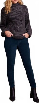 Tribal Funnel Neck Sweater In Black