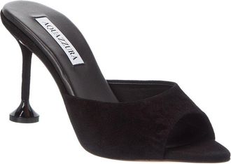 Aquazzura Bisous 85 Suede Mule