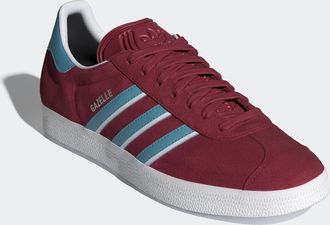 adidas Sneaker ADIDAS ORIGINALS GAZELLE, Herren, Gr. 36, bunt (collegiate burgundy, preloved blau, cloud wei&szlig;), Leder, Synthetik, Schuhe Sneaker