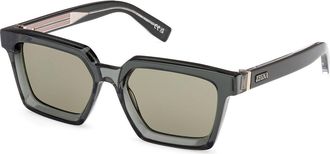 Ermenegildo Zegna EZ0214 98N Mens Sunglasses Green Size 54