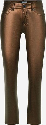 Seductive Verk&uuml;rzte Metallic-Slim-Fit-Jeans Claire