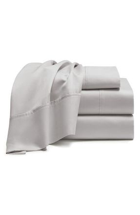DKNY 700 Thread Count Luxe Egyptian Cotton Sheet Set in Platinum at Nordstrom, Size Queen