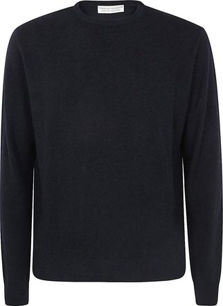 FILIPPO DE LAURENTIIS Stijlvolle ronde hals lange mouwen top - Heren - Ronde hals truien - Zwart - 3XL - Truien & Vesten