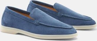 Scarosso Ludovica Loafers in Steel Blue - Suede at Nordstrom, Size 38.5