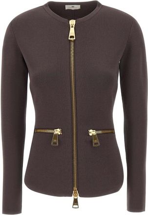 Elisabetta Franchi Mujer, Jerseys, Marr&oacute;n, Talla: XS