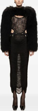 Nissa Abito midi in pizzo - Nero